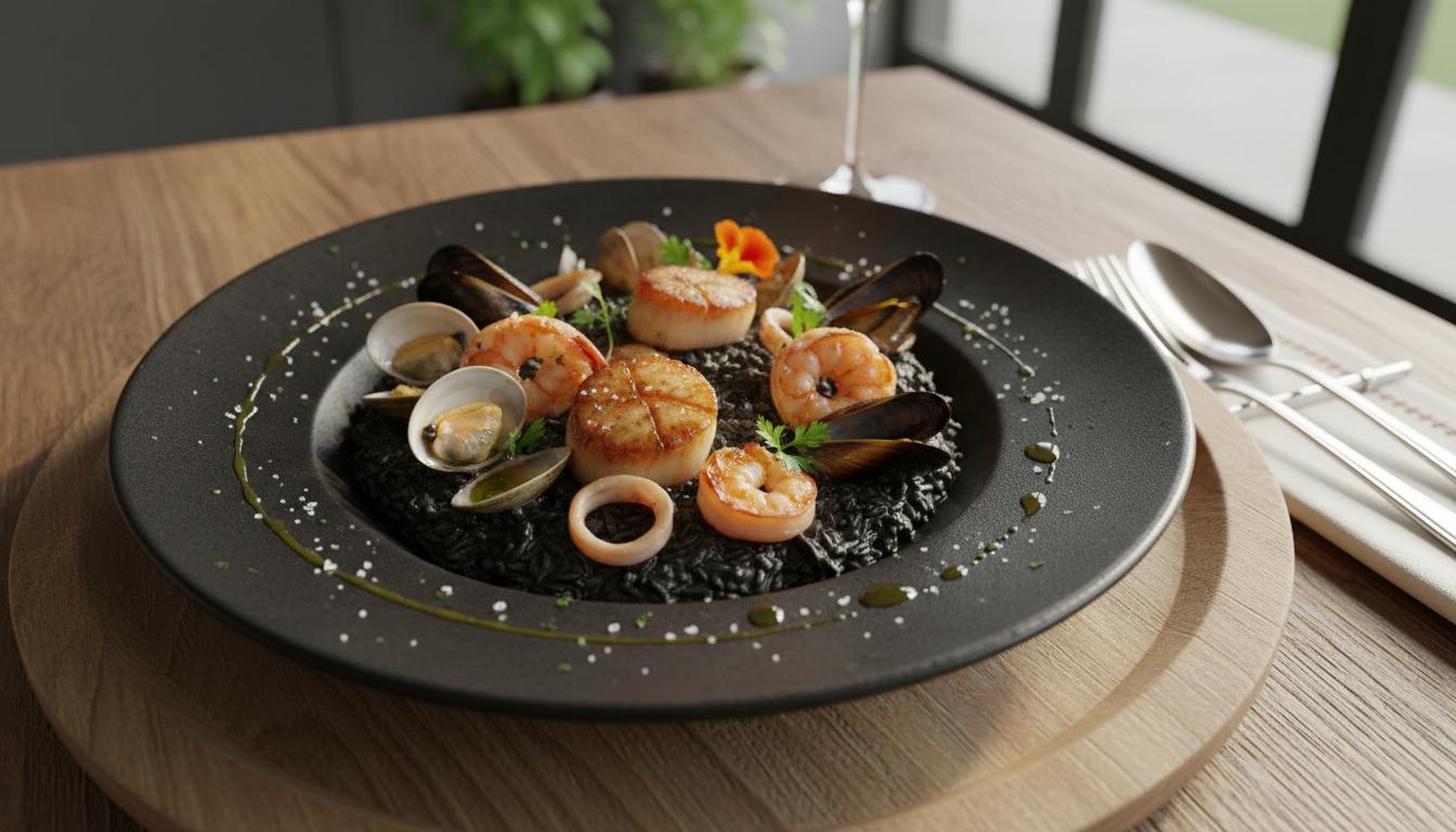Risotto Noir aux Trésors de l'Océan
