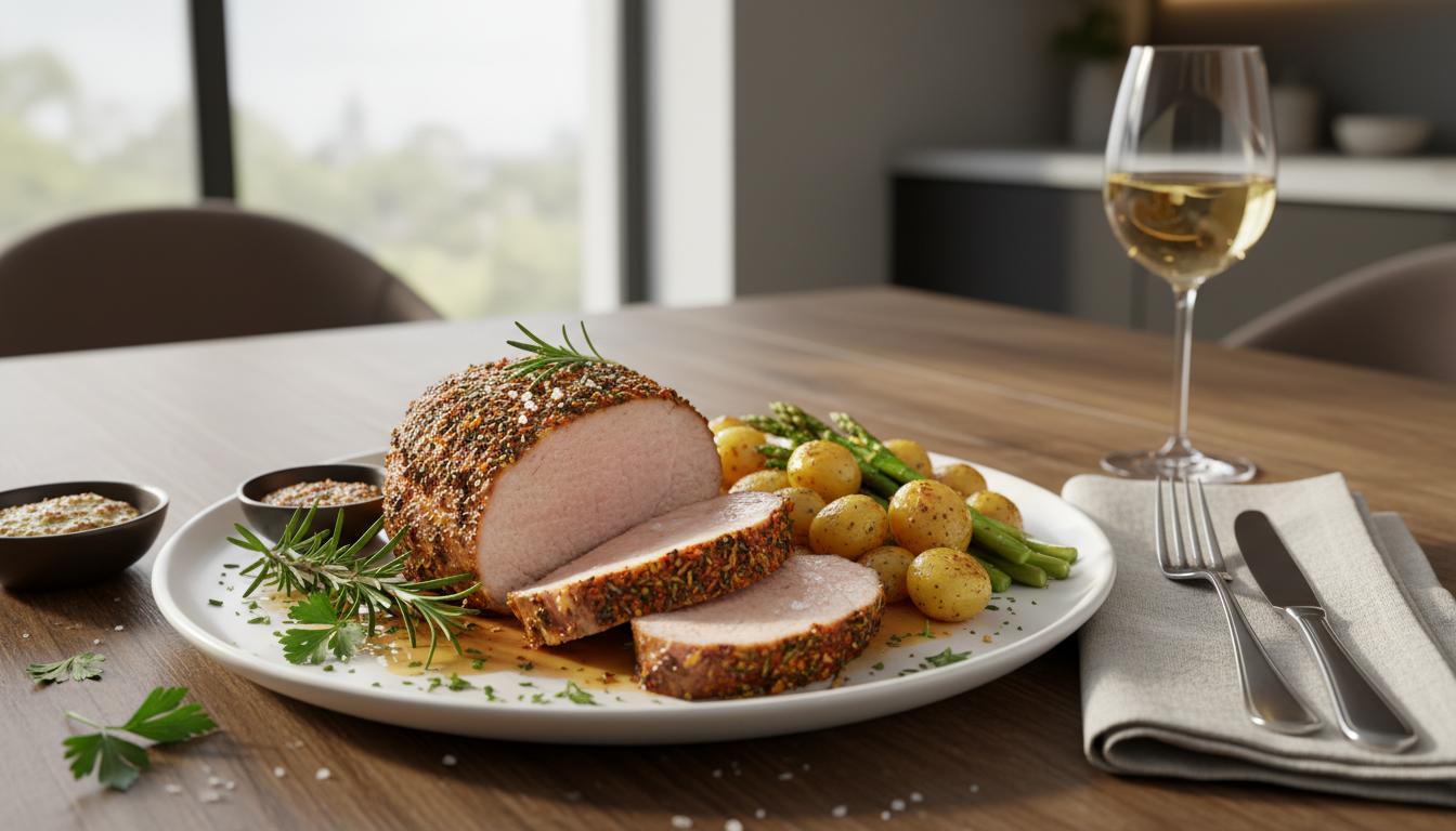 Rôti de Porc Herbacé à l'Air Fryer Cosori