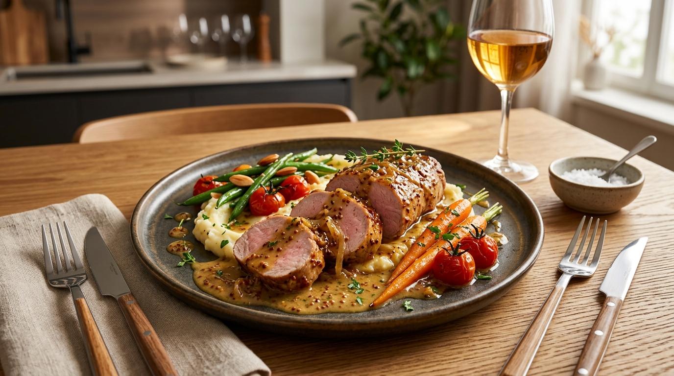 Filet Mignon de Porc à la Moutarde et au Miel