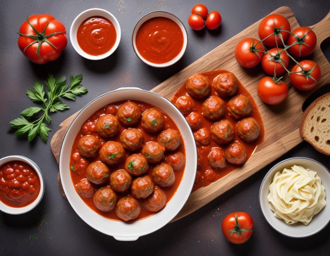 Pâtes aux Boulettes de Viande et Sauce Tomate Maison