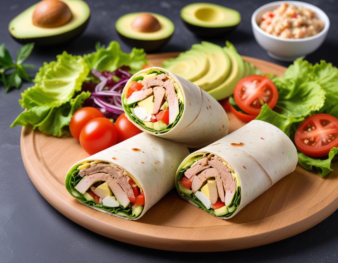 Wrap Thon, Avocat et Salade Fraîcheur