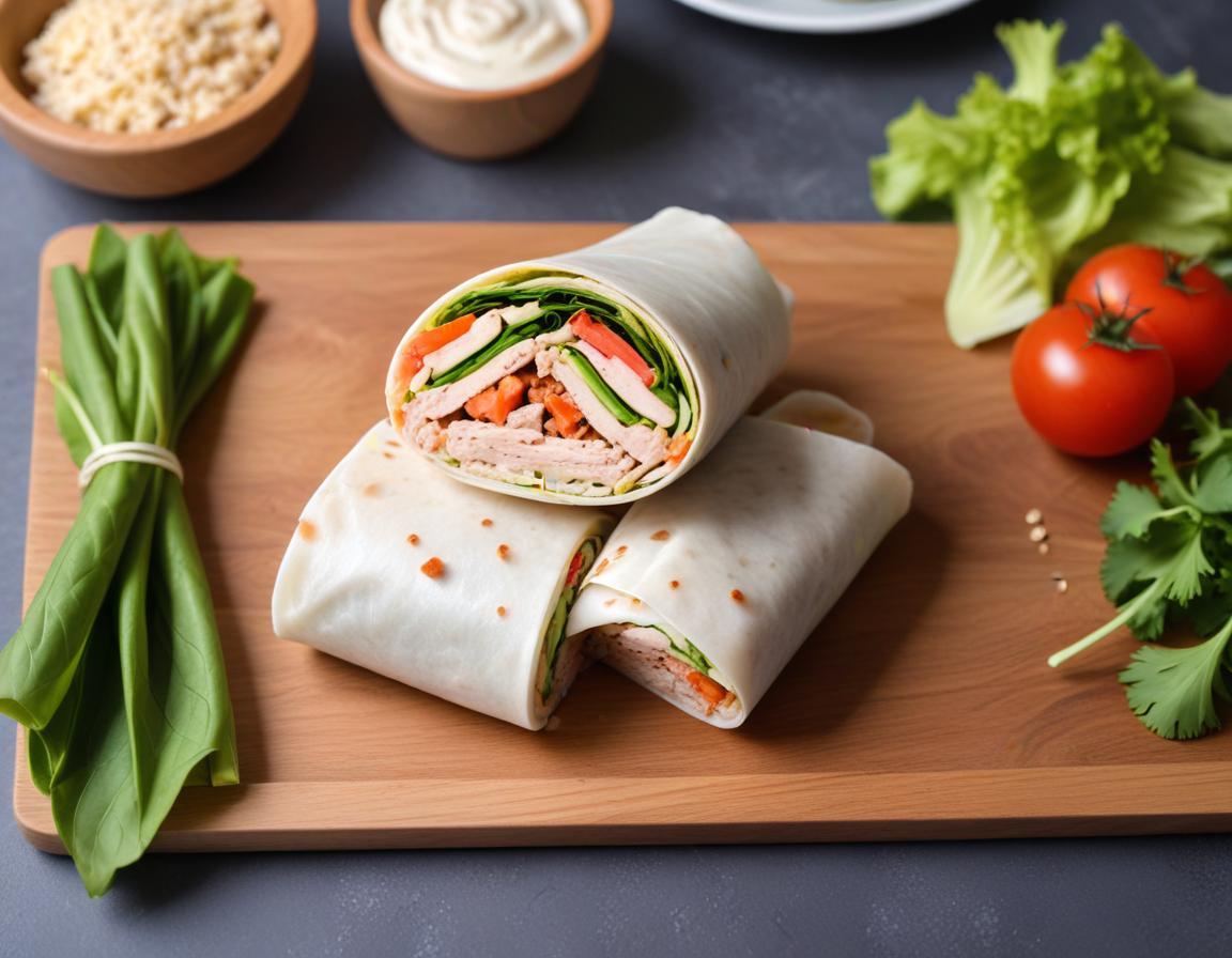 Wrap au thon et concombre
