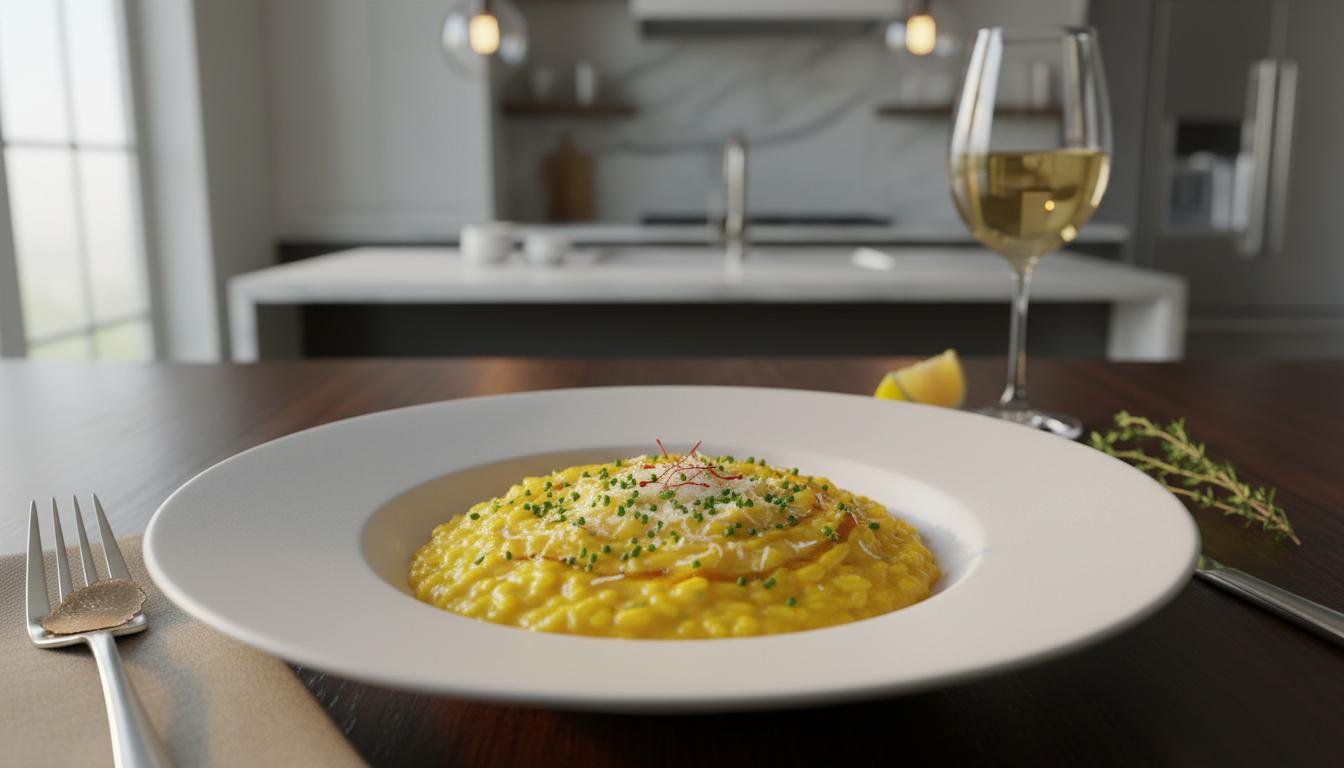 Risotto Crémeux au Safran