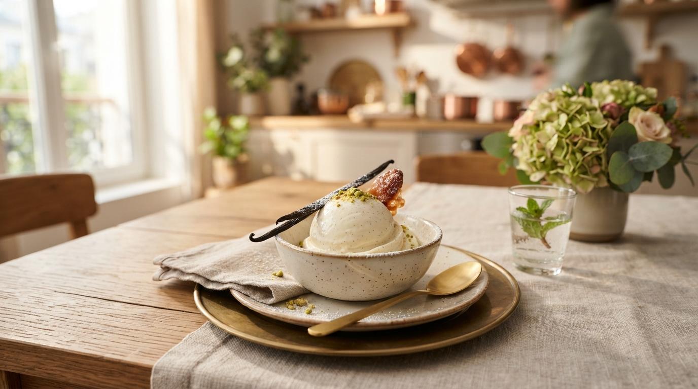 L'Onctueuse Glace à la Vanille de Bourbon