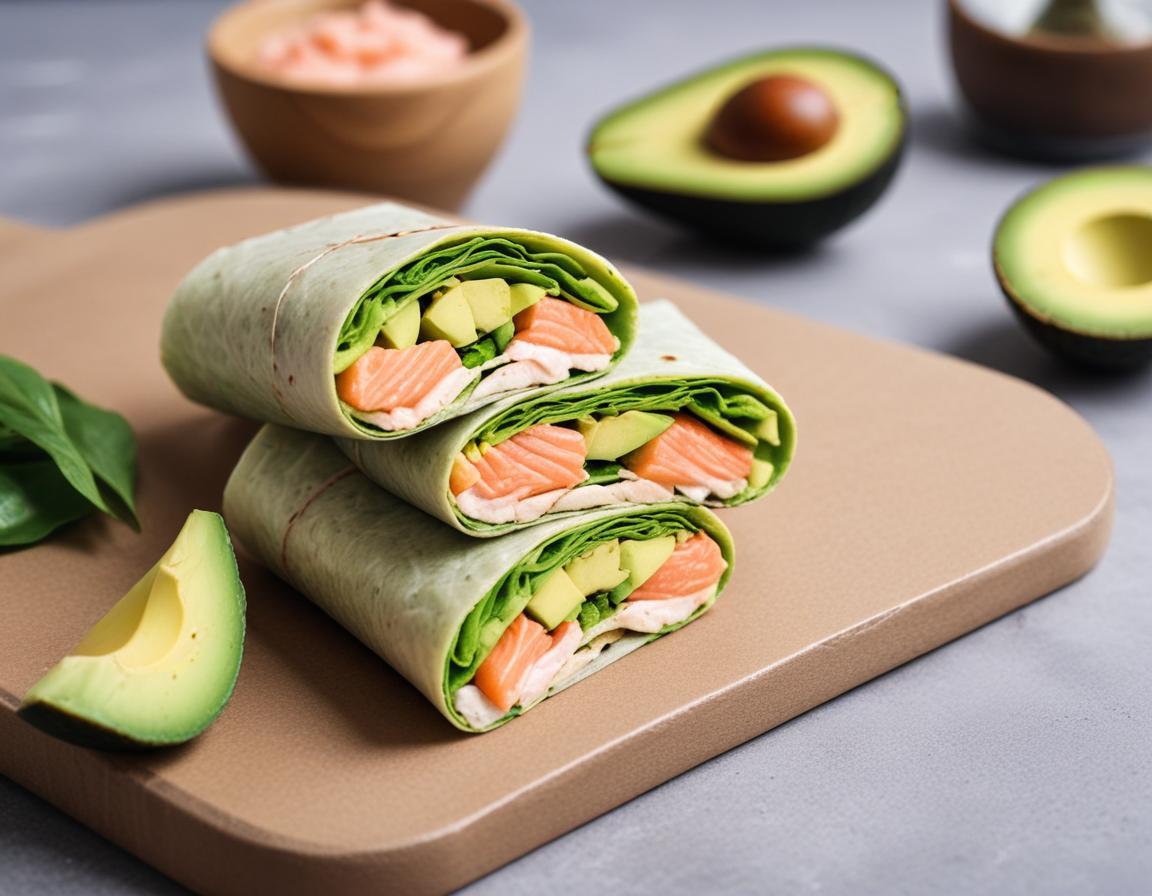 Wrap au Saumon Fumé et à l'Avocat