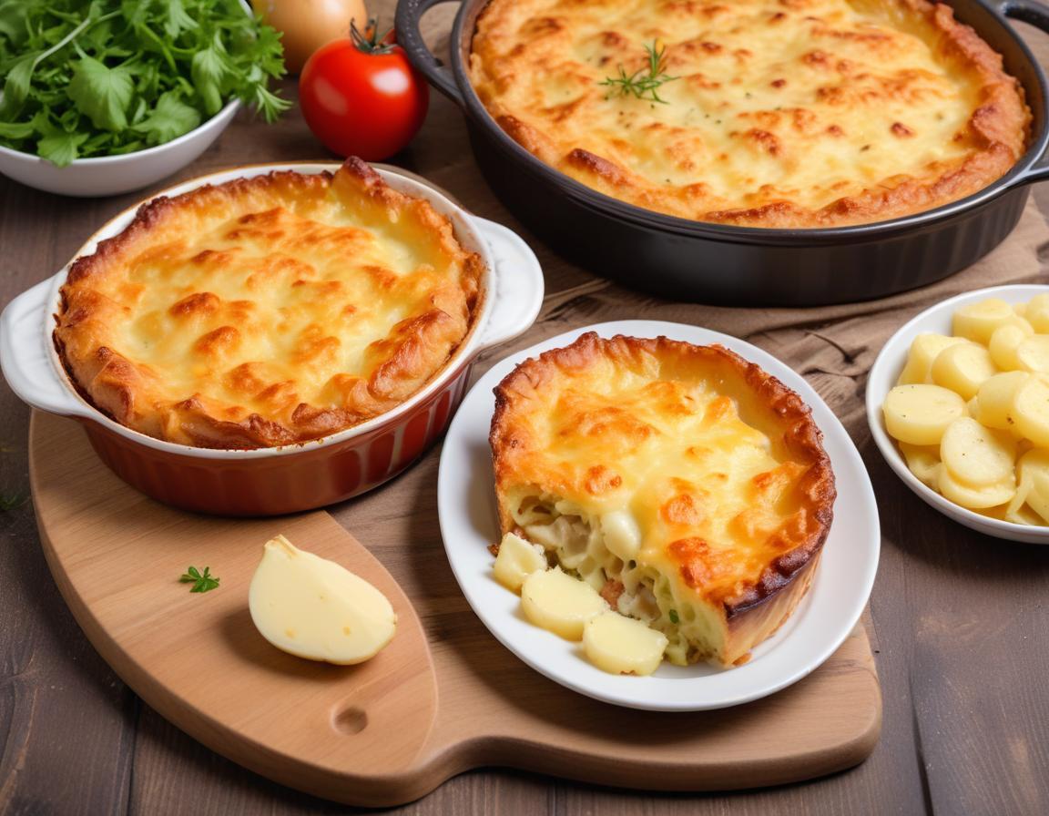 Gratin Dauphinois Traditionnel et Salade Croquante