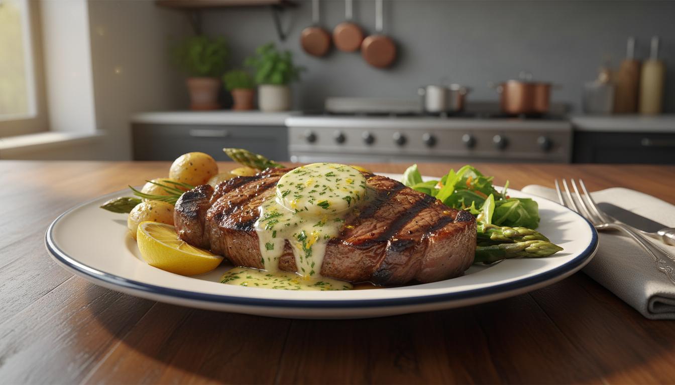 Entrecôte Grillée au Beurre Maître d'Hôtel