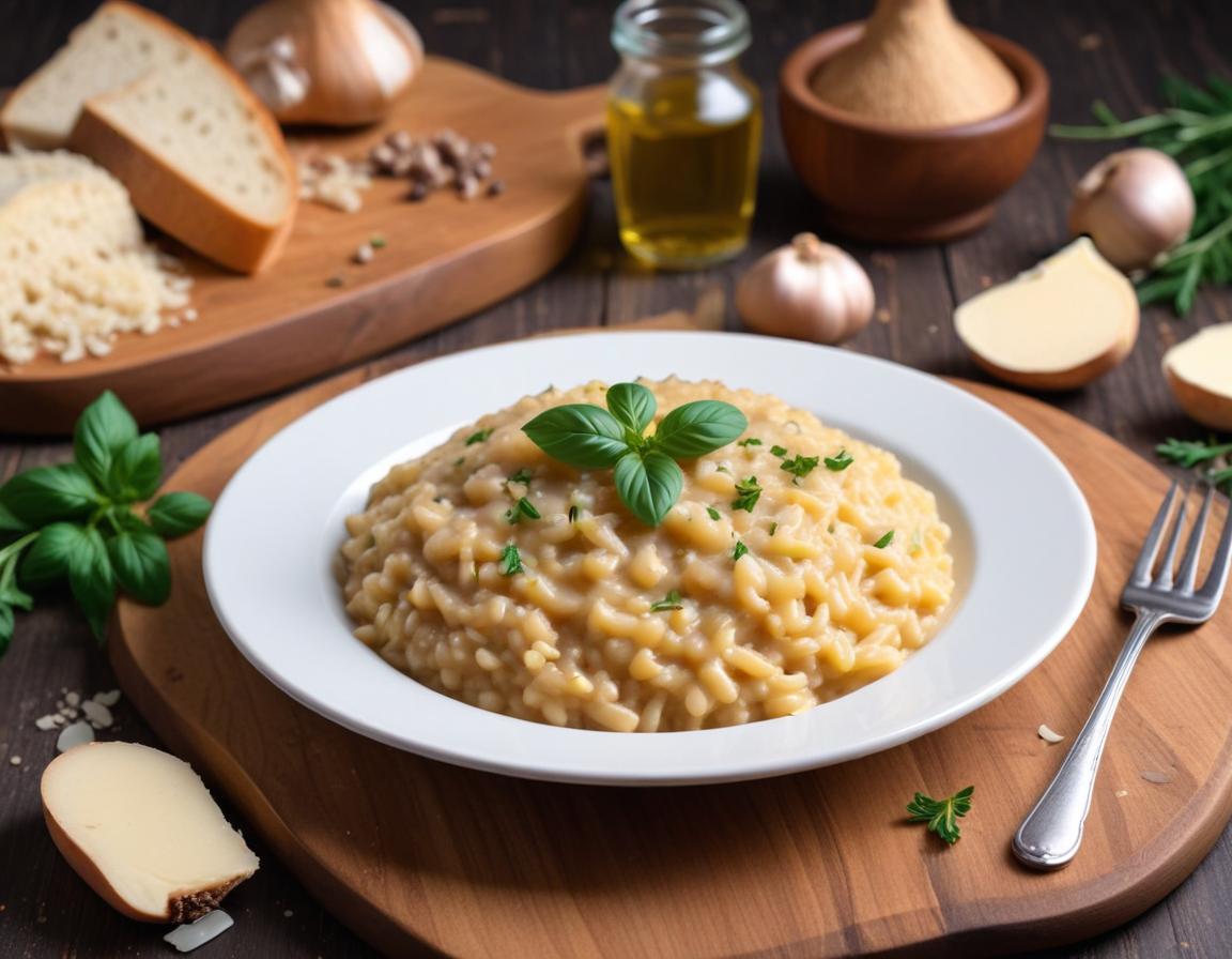 Risotto Crémeux aux Champignons et Parmesan