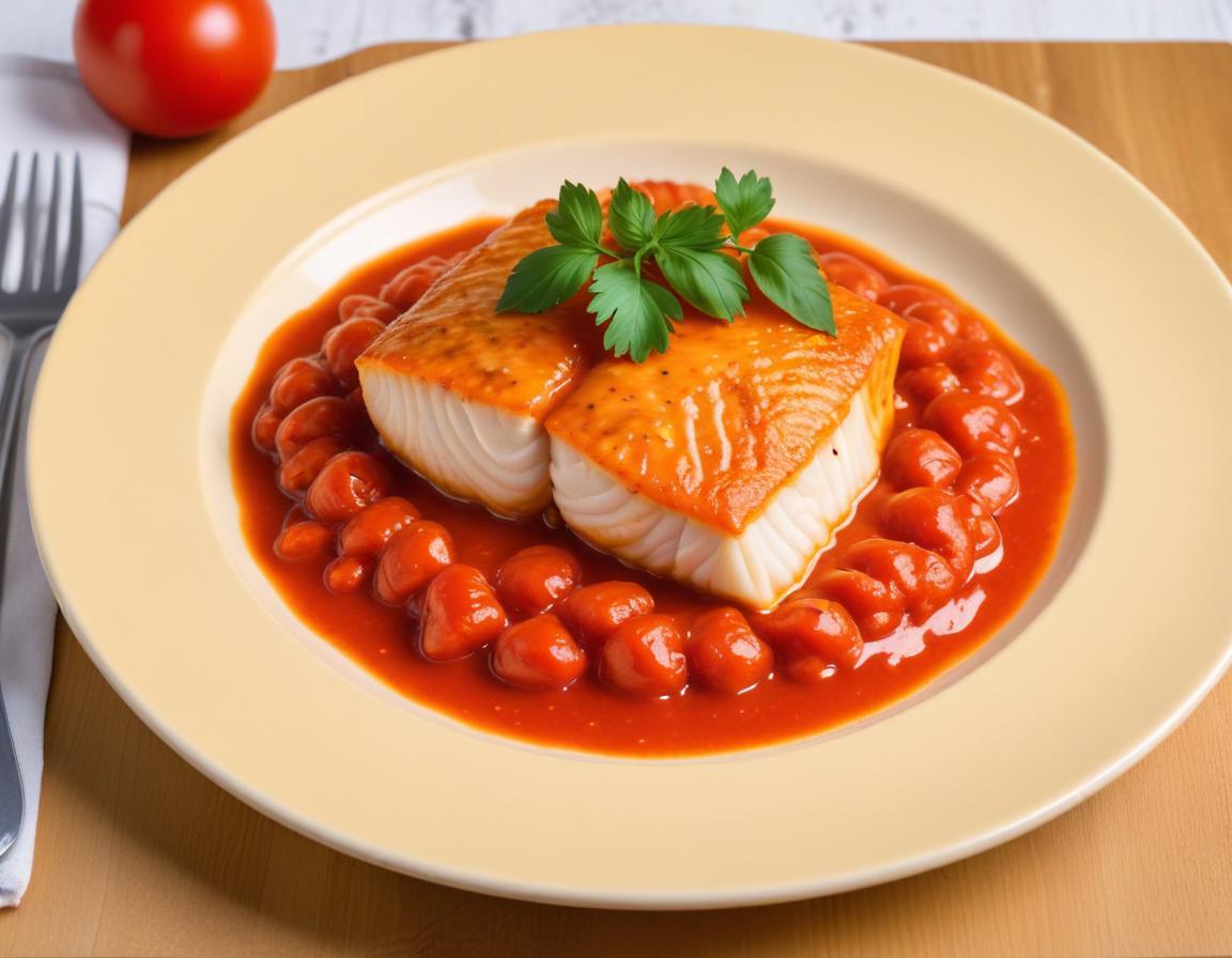 Cabillaud à la sauce tomate
