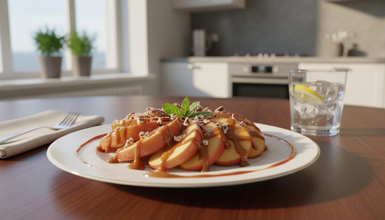 Délice de Pomme au Caramel de Dattes Sans Cuisson