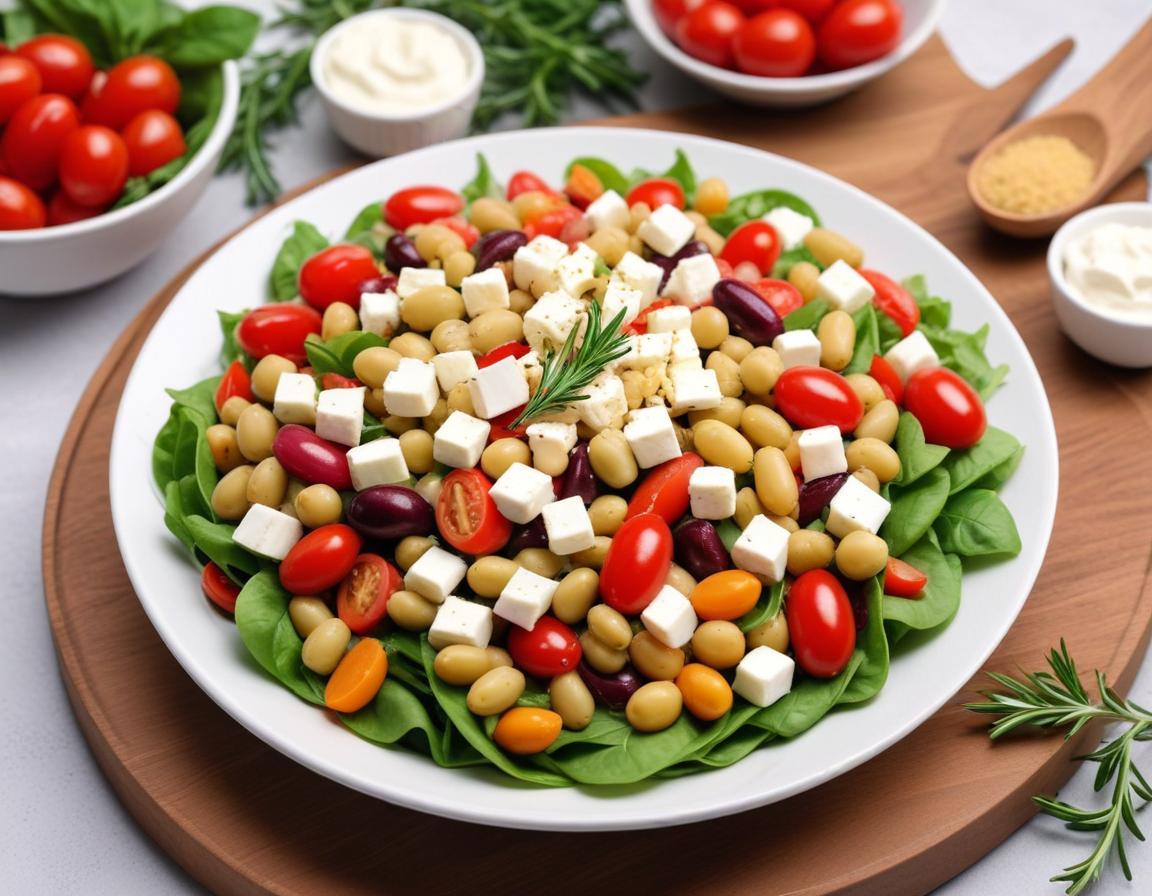 Salade Grecque aux Haricots Blancs
