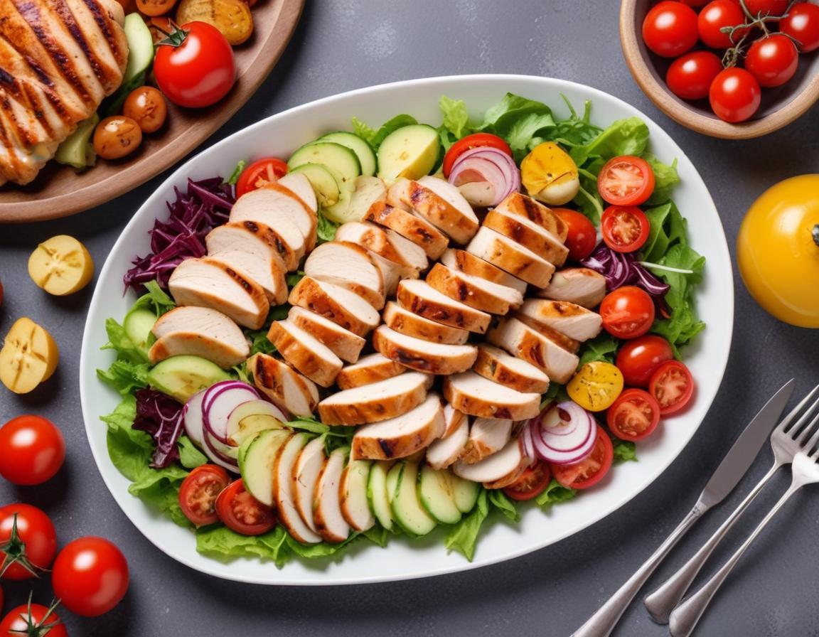 Salade Composée Gourmande au Poulet Grillé