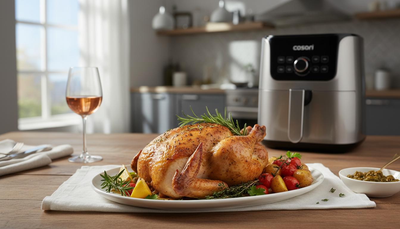 Poulet Rôti aux Herbes au Cosori Dual Blaze