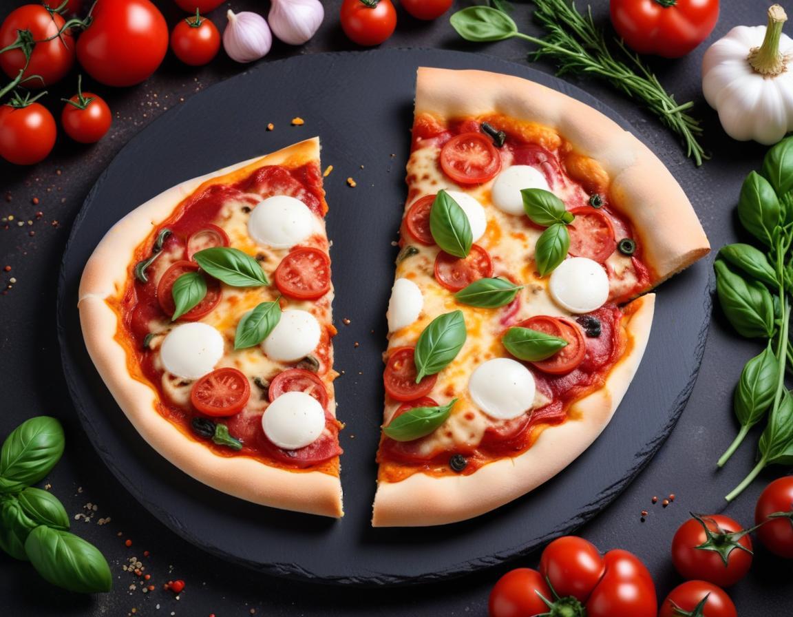 Pizza Maison aux Légumes Frais et Mozzarella