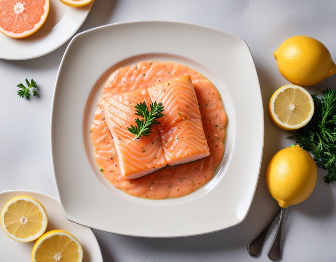 Pavé de Saumon à la Crème Citronnée