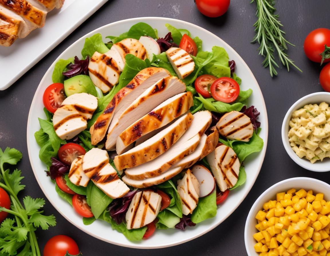 Salade Composée Gourmande au Poulet Grillé