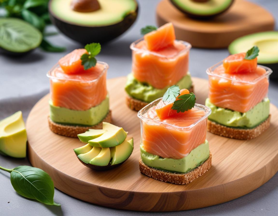 Verrines Éclatantes de Saumon Fumé et Avocat