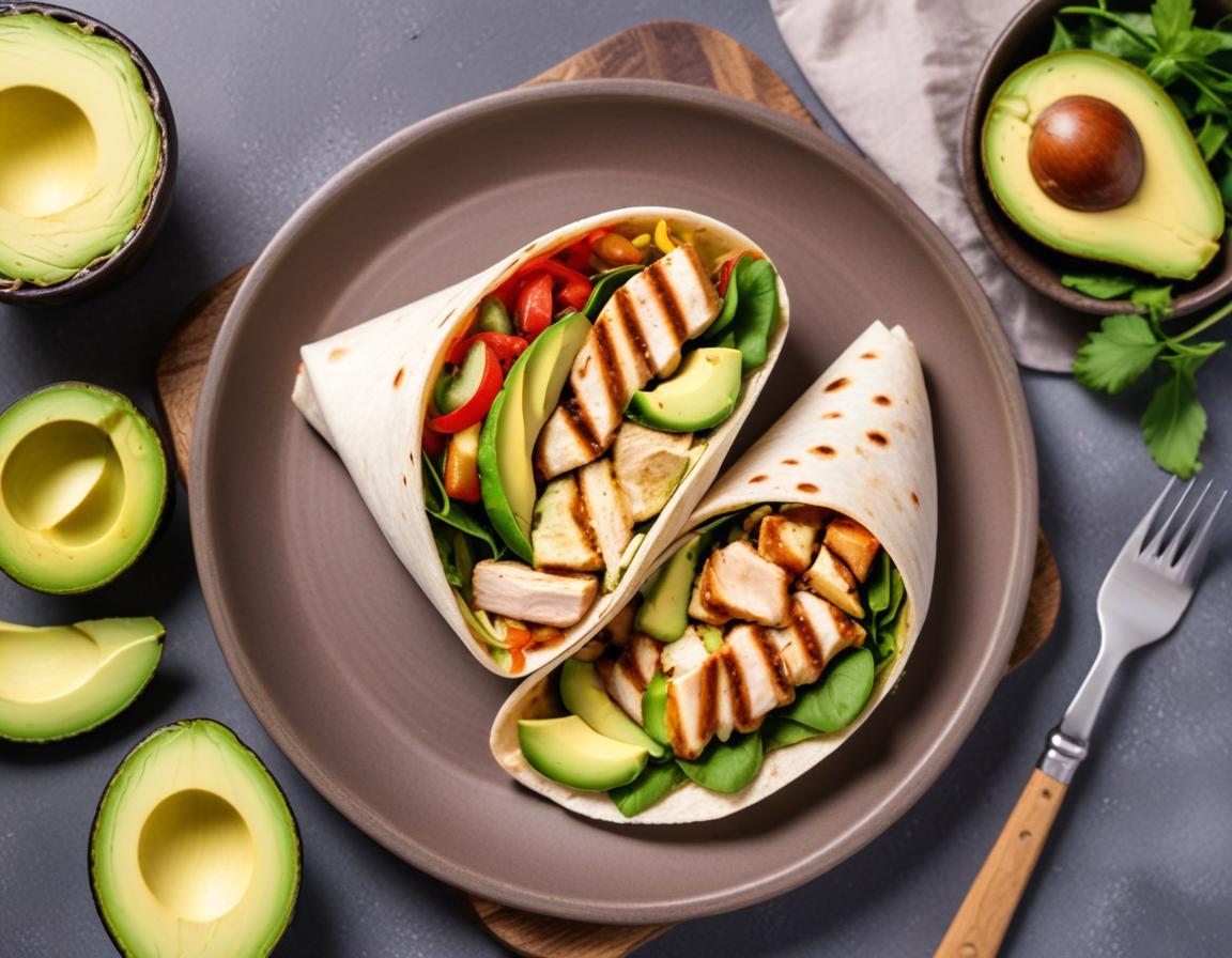 Wrap au Poulet Grillé et Avocat