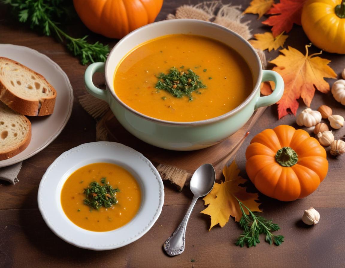 Soupe Crémeuse d'Automne aux Légumes Racines