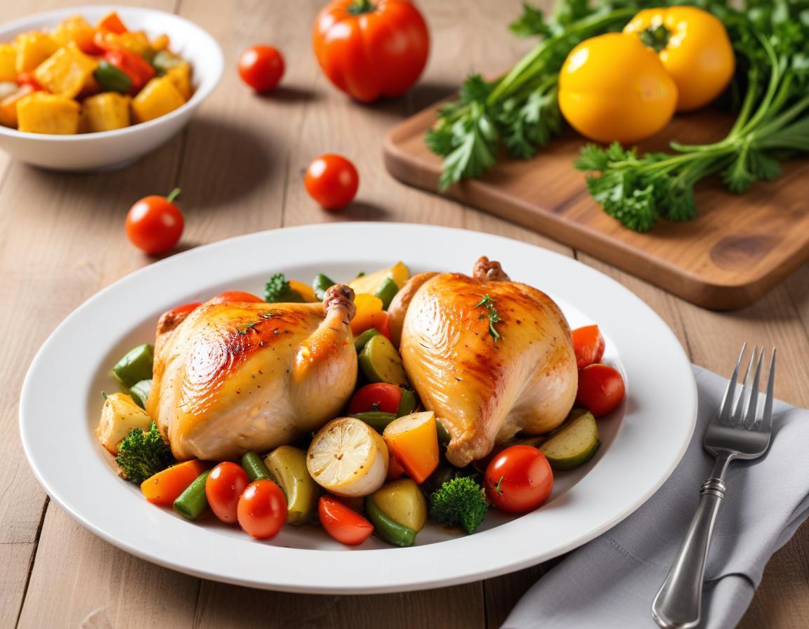 Poulet rôti aux légumes du soleil