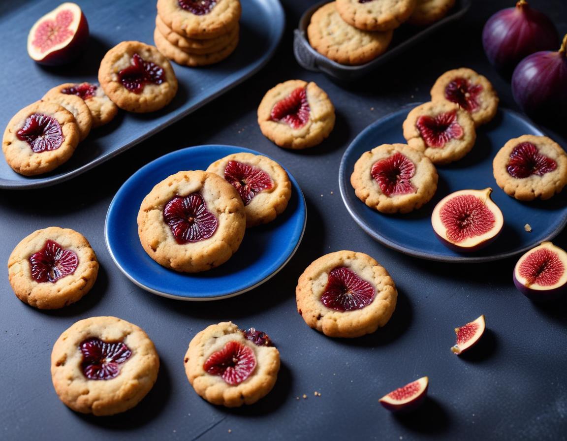 Cookies salés au bleu d'Auvergne et figues séchées