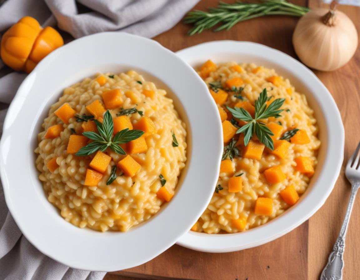 Risotto Crémeux au Butternut et à la Sauge
