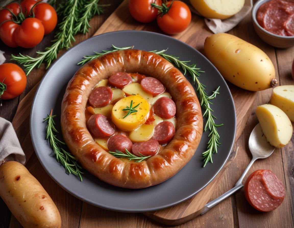 Pinsa Patate & Saucisse au Romarin