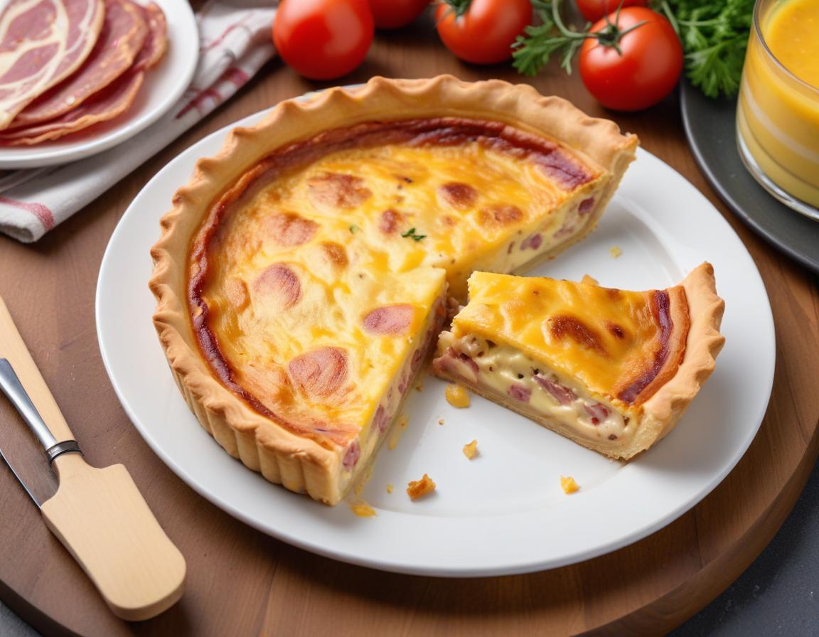 Quiche Gourmande aux Lardons et Raclette