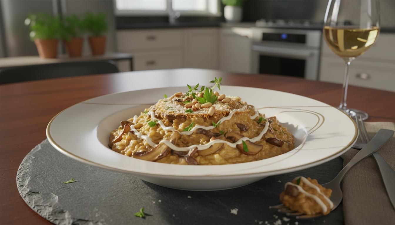 Risotto Crémeux aux Champignons de Forêt