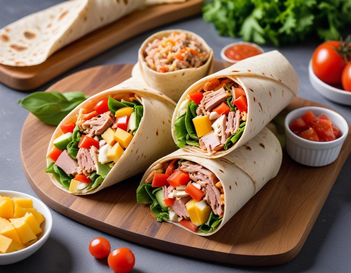 Wraps Fraîcheur au Thon et Crudités