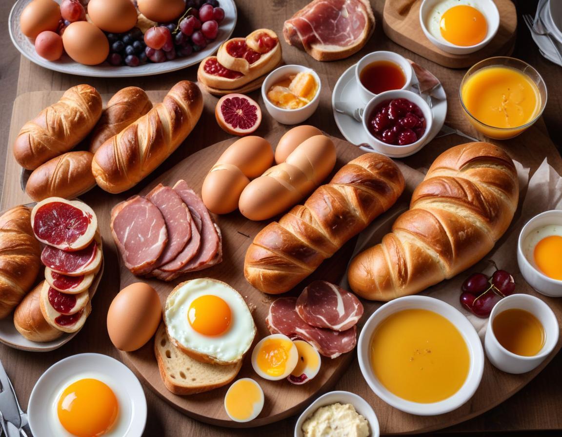 Brunch Gourmand : Viennoiseries, Oeufs Brouillés & Charcuterie