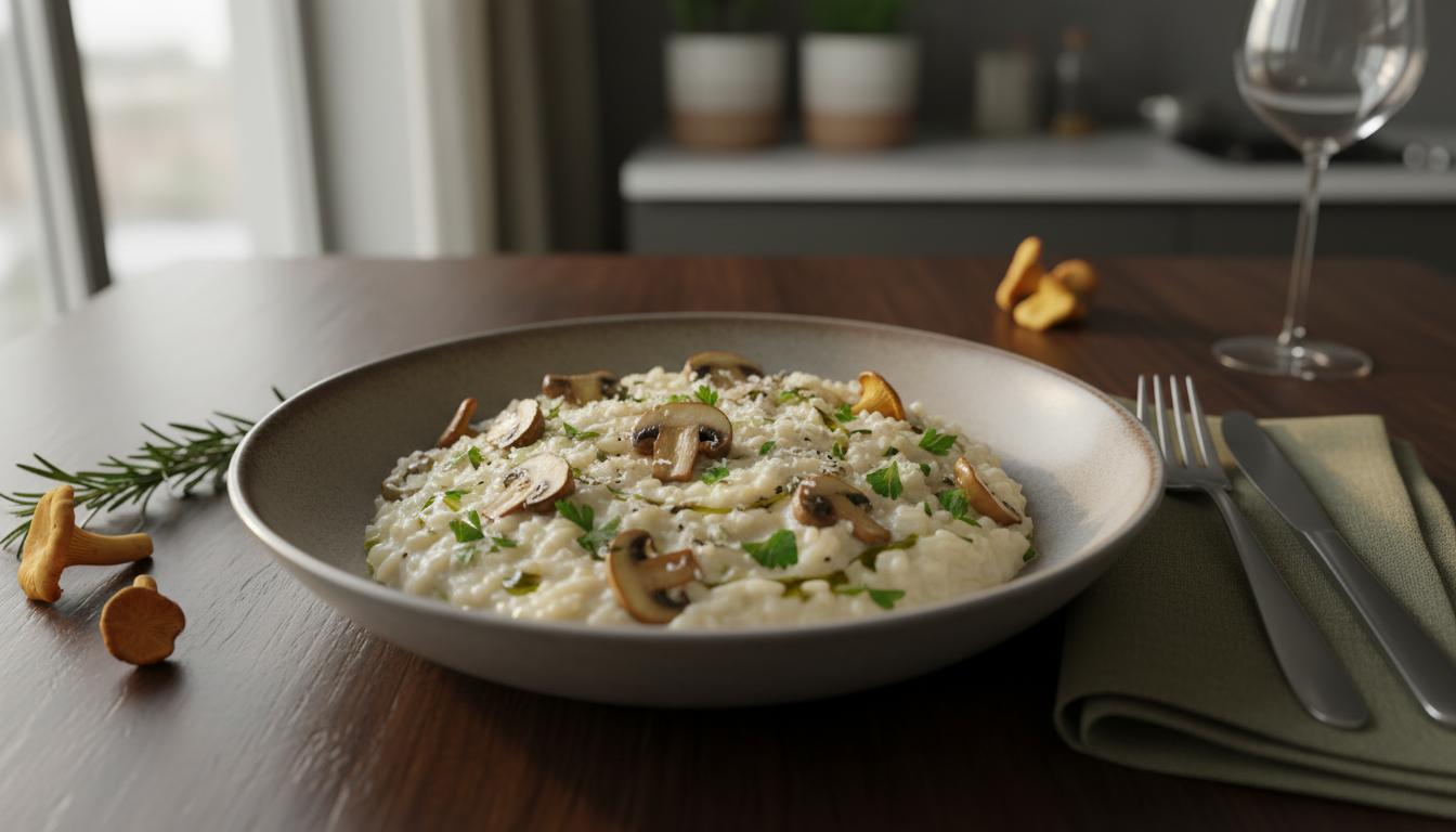 Risotto Crémeux aux Champignons de Paris