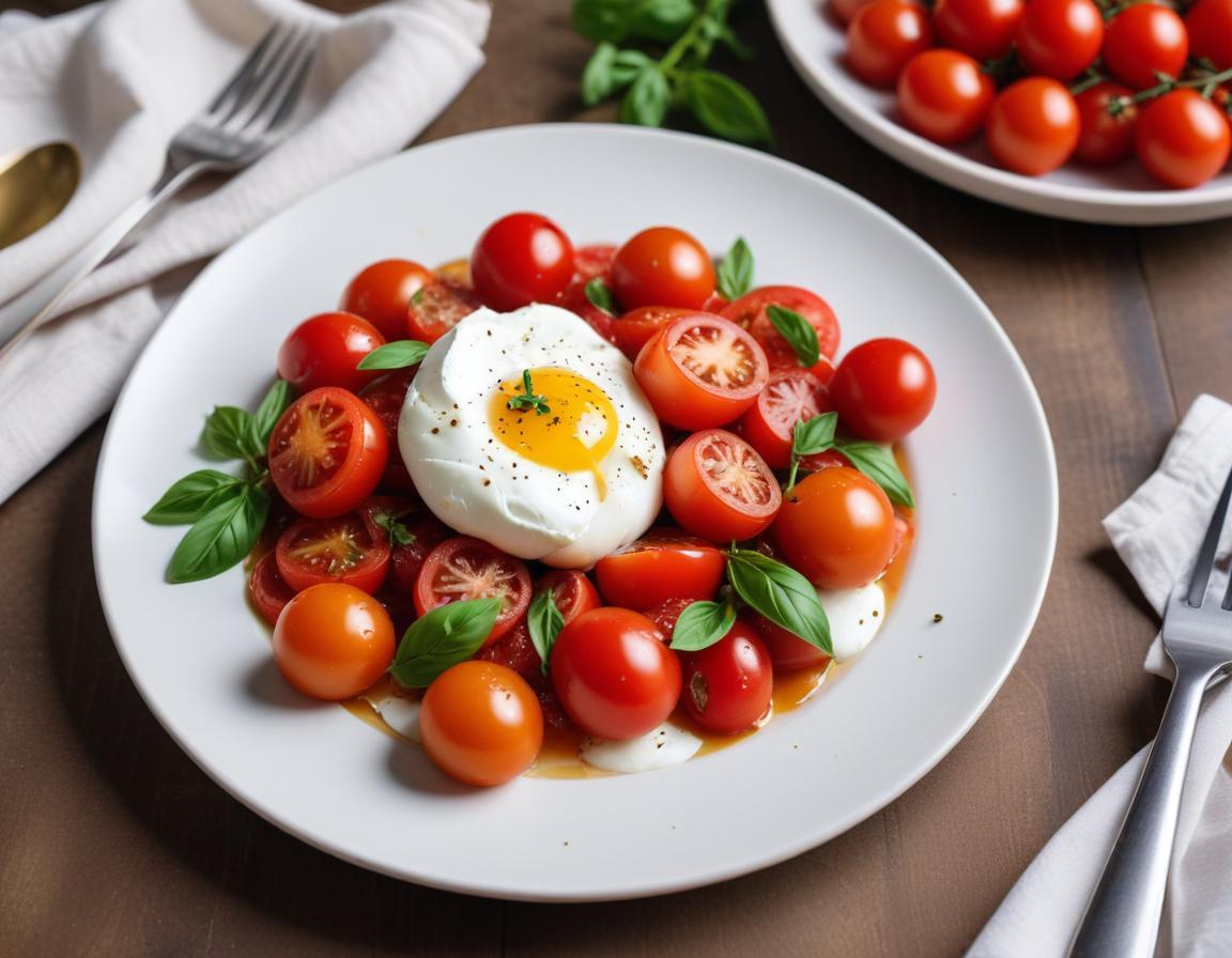 Pinsa Burrata & Tomates Cerises Fraîches