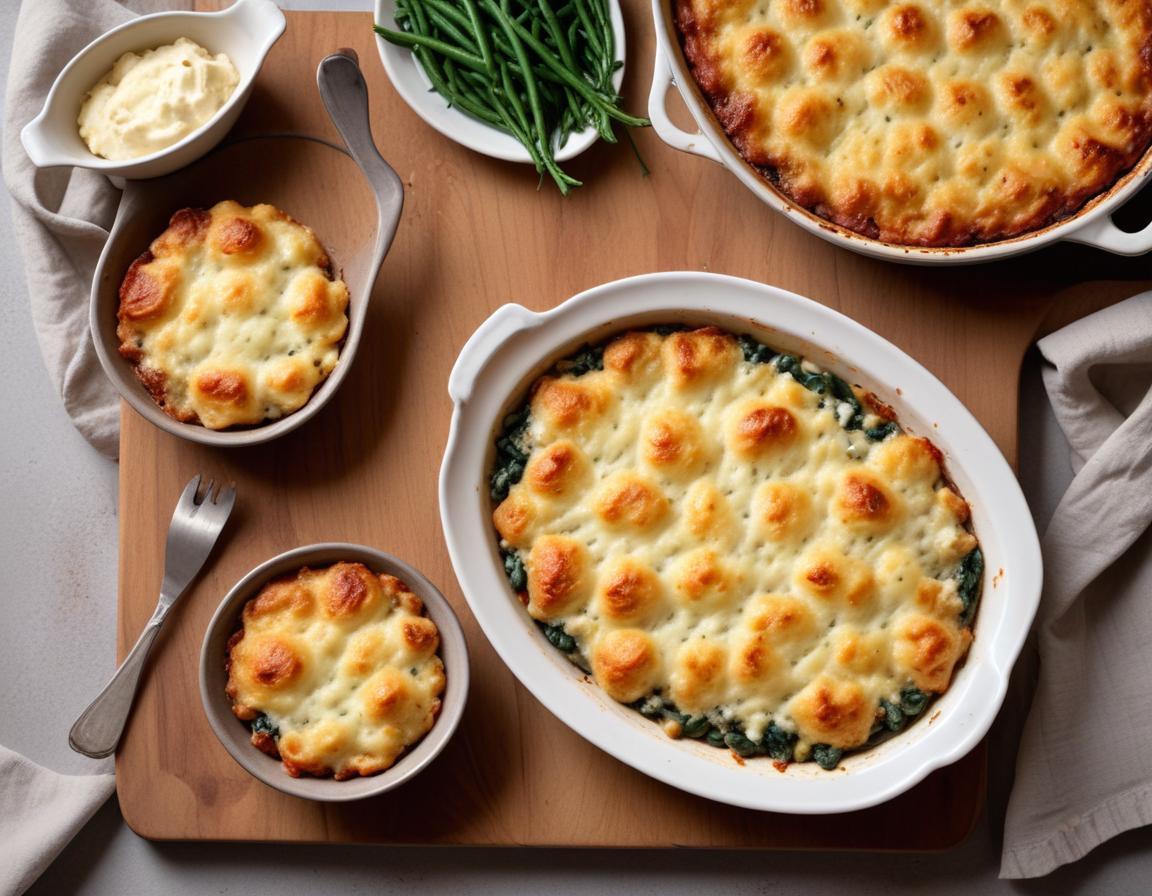 Gratin de haricots blancs, épinards et ricotta
