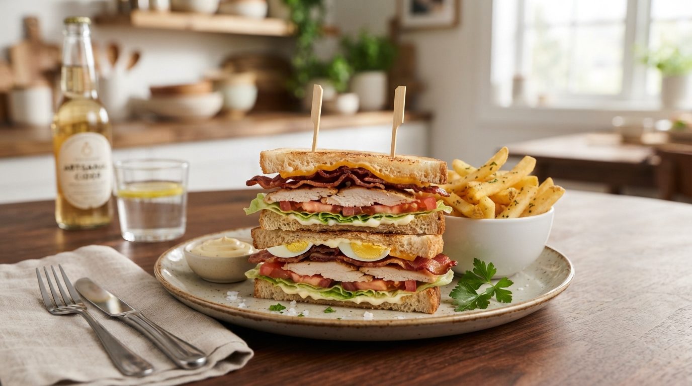 Club Sandwich Authentique au Bacon Croustillant