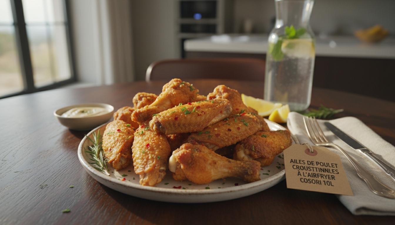 Ailes de Poulet Croustillantes à l'Airfryer Cosori 10L
