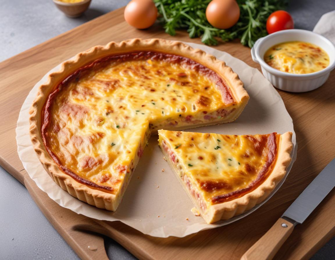 Quiche Lorraine sur Fond de Wrap