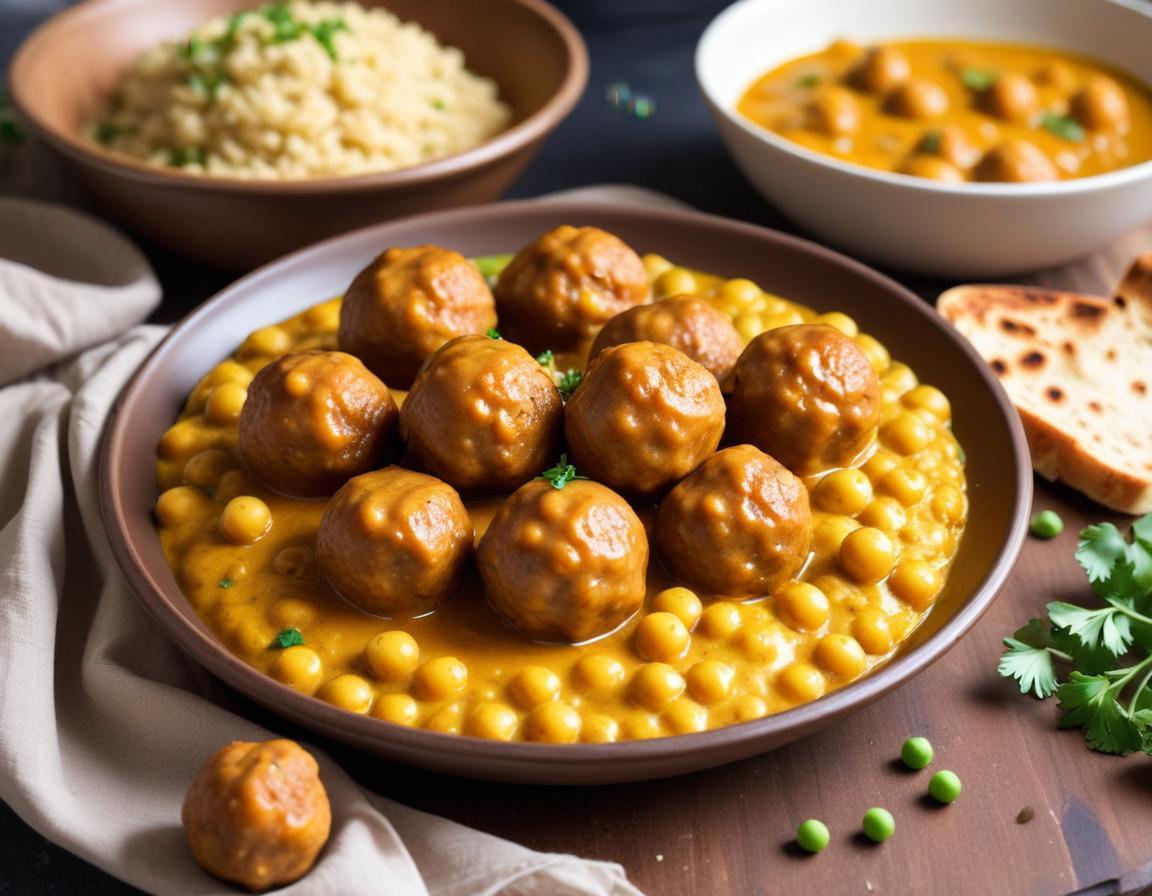 Boulettes de pois chiches au curry