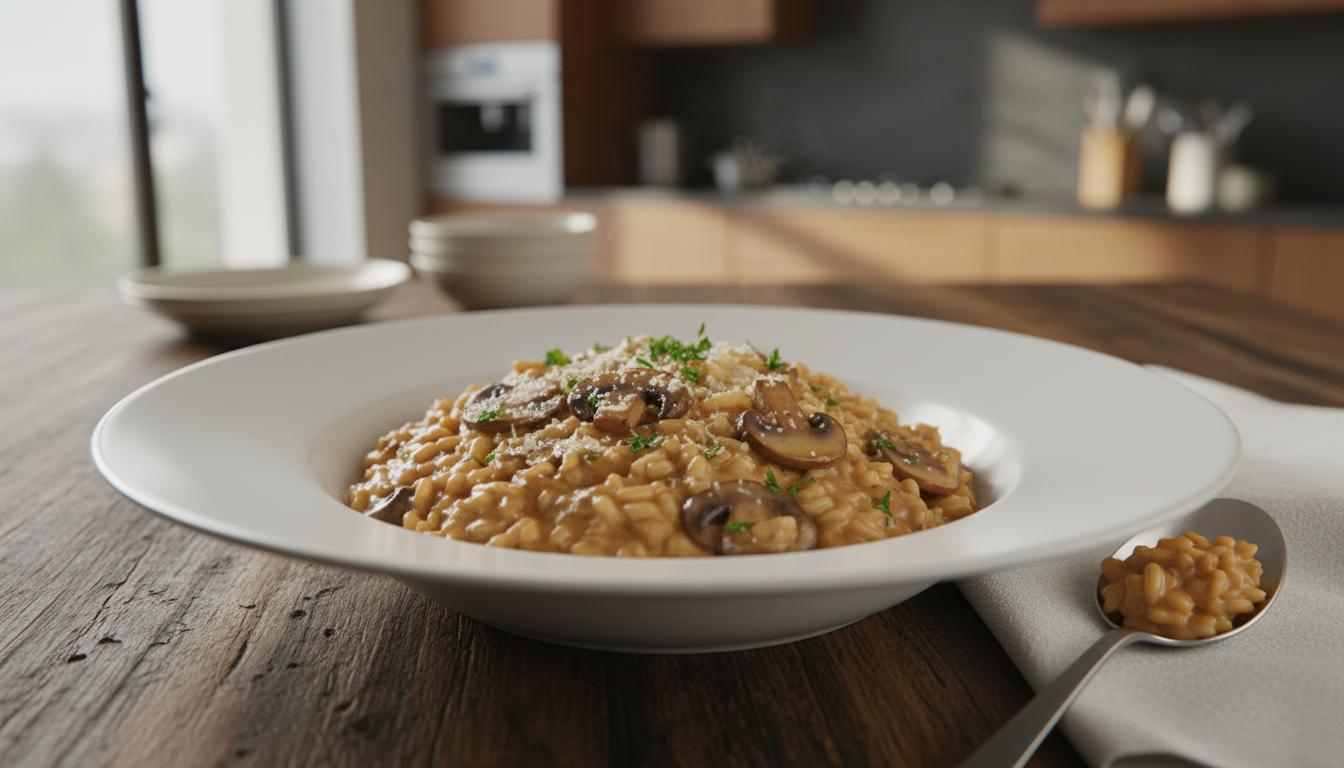 Risotto Onctueux aux Champignons de Paris