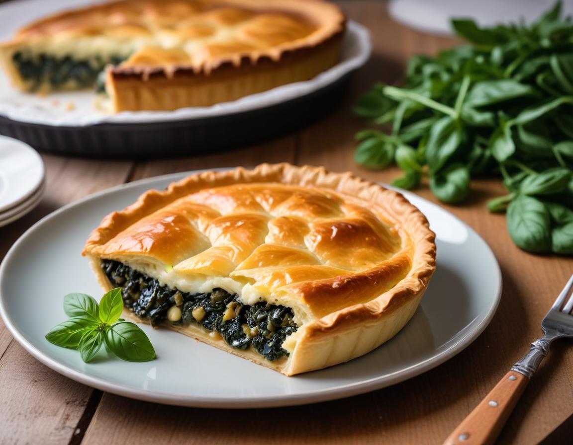 Tourte aux épinards et ricotta