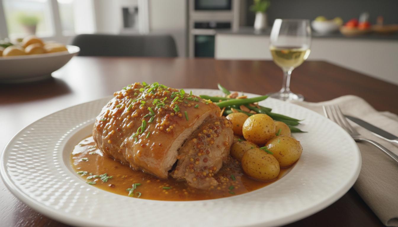 Rouelle de Porc Fondante au Miel et Moutarde au Cookeo