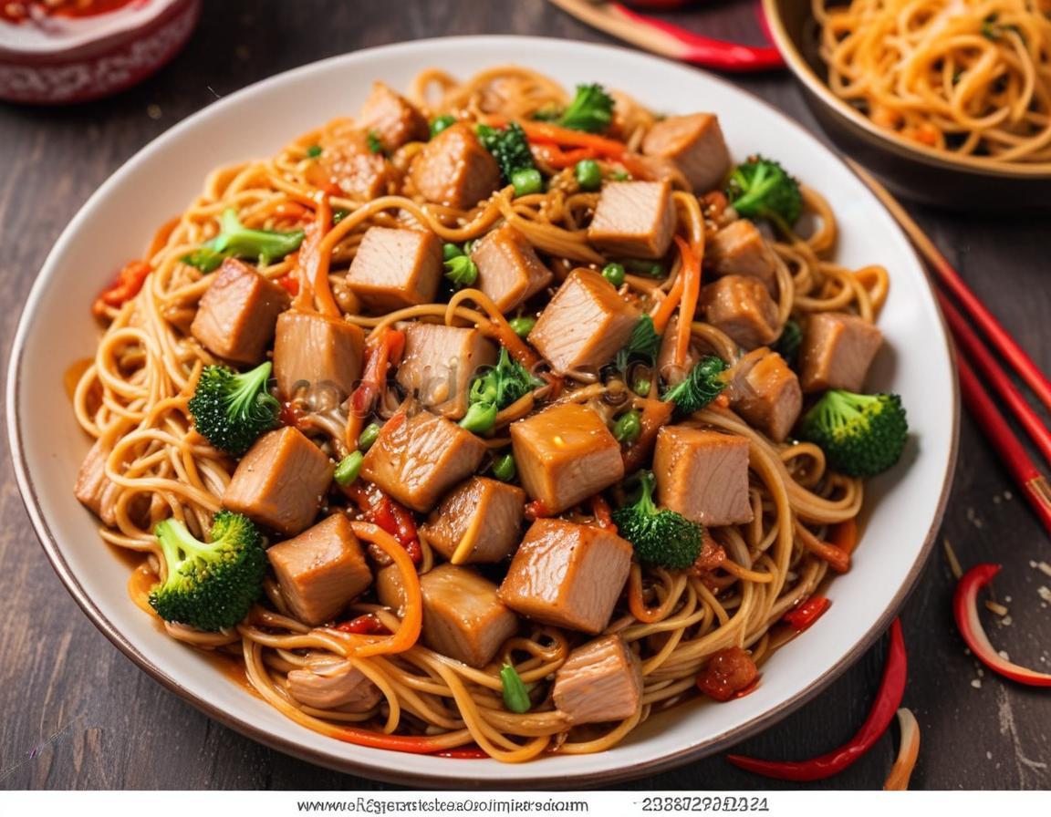 Porc Sauté aux Nouilles Chinoises Express
