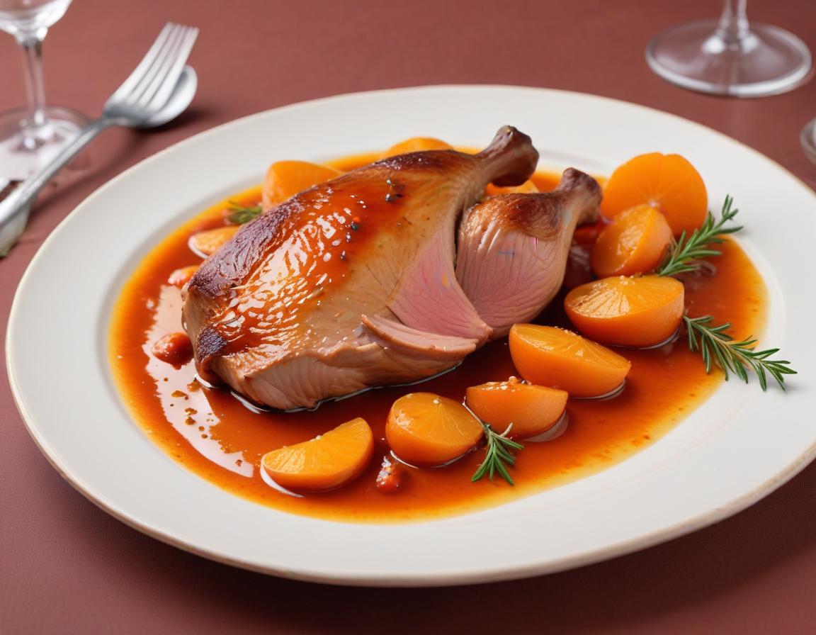 Magret de Canard à la Sauce Clémentine Parfumée