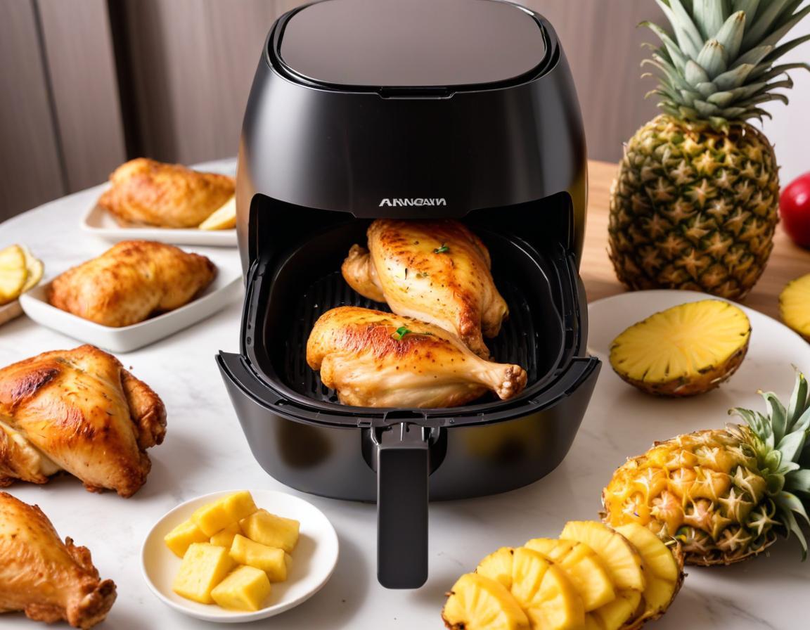 Pilons de Poulet Aigre-Doux à l'Ananas au Air Fryer