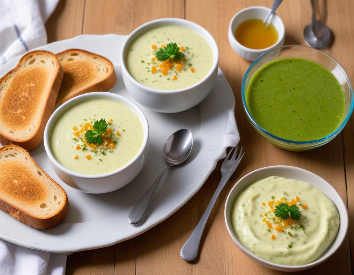 Soupe Froide Concombre Yaourt & Tartines Fraîches