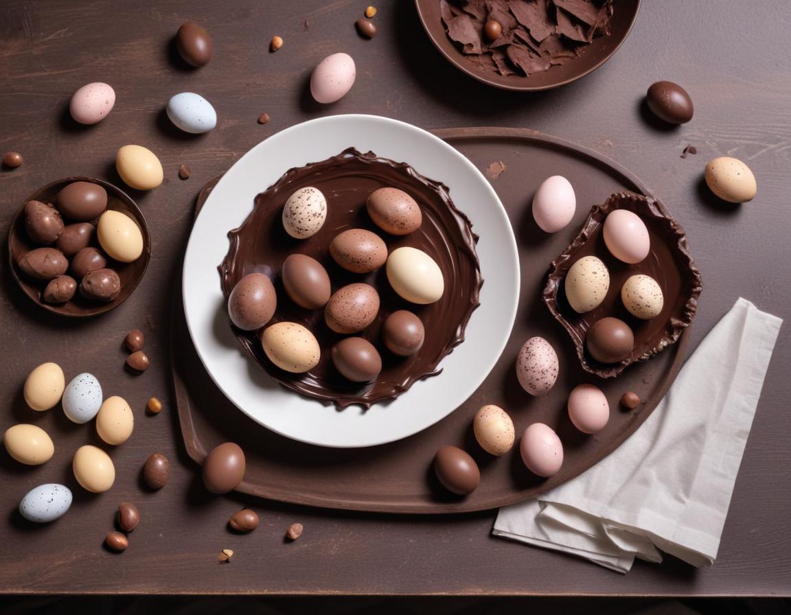 Nid de Pâques au chocolat