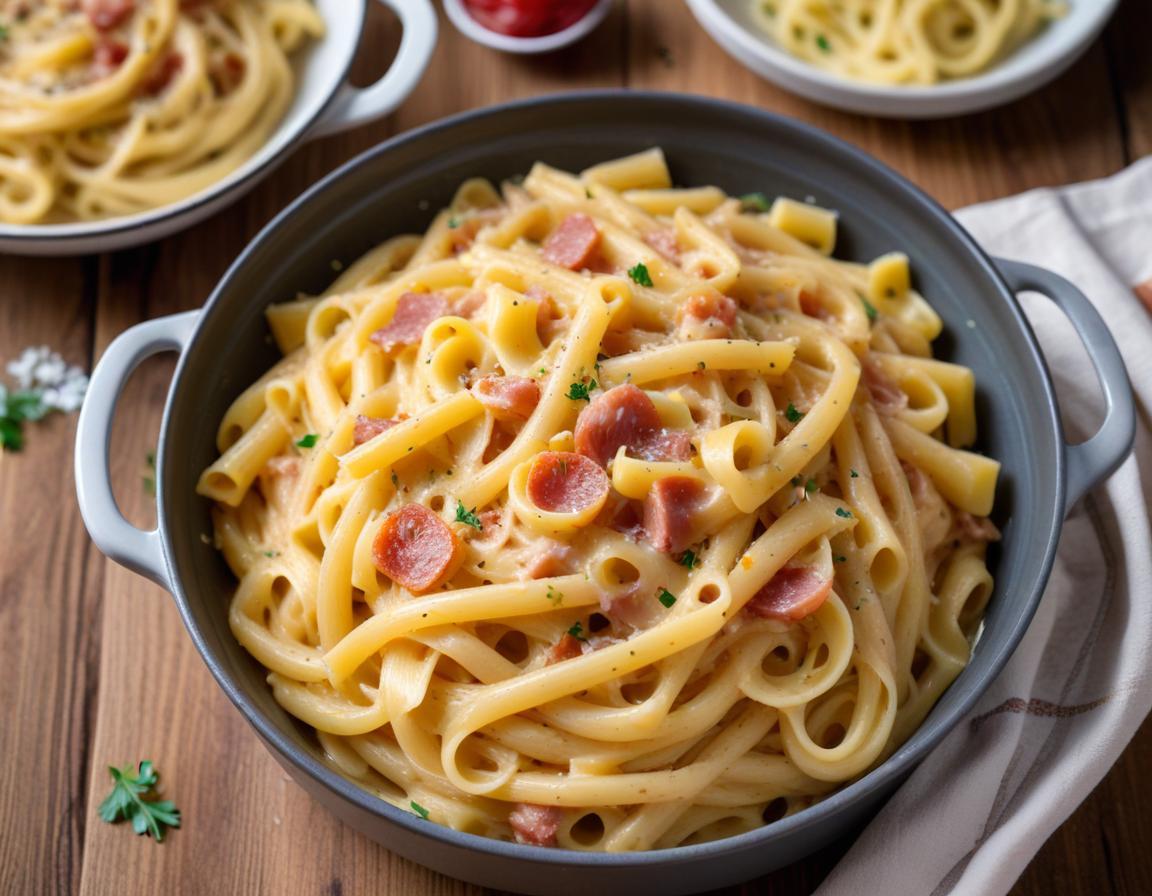 One Pot Pâtes Carbonara Sans Lardons