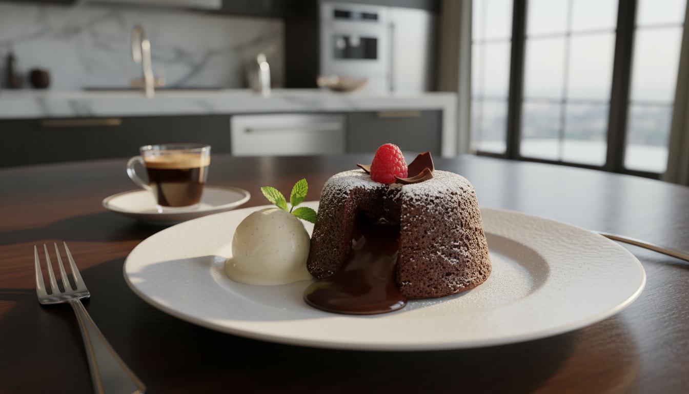 Gâteau Fondant au Chocolat 'Code Secret'