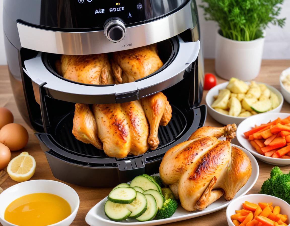 Blancs de poulet et légumes rôtis à l'Air Fryer (pour 2)
