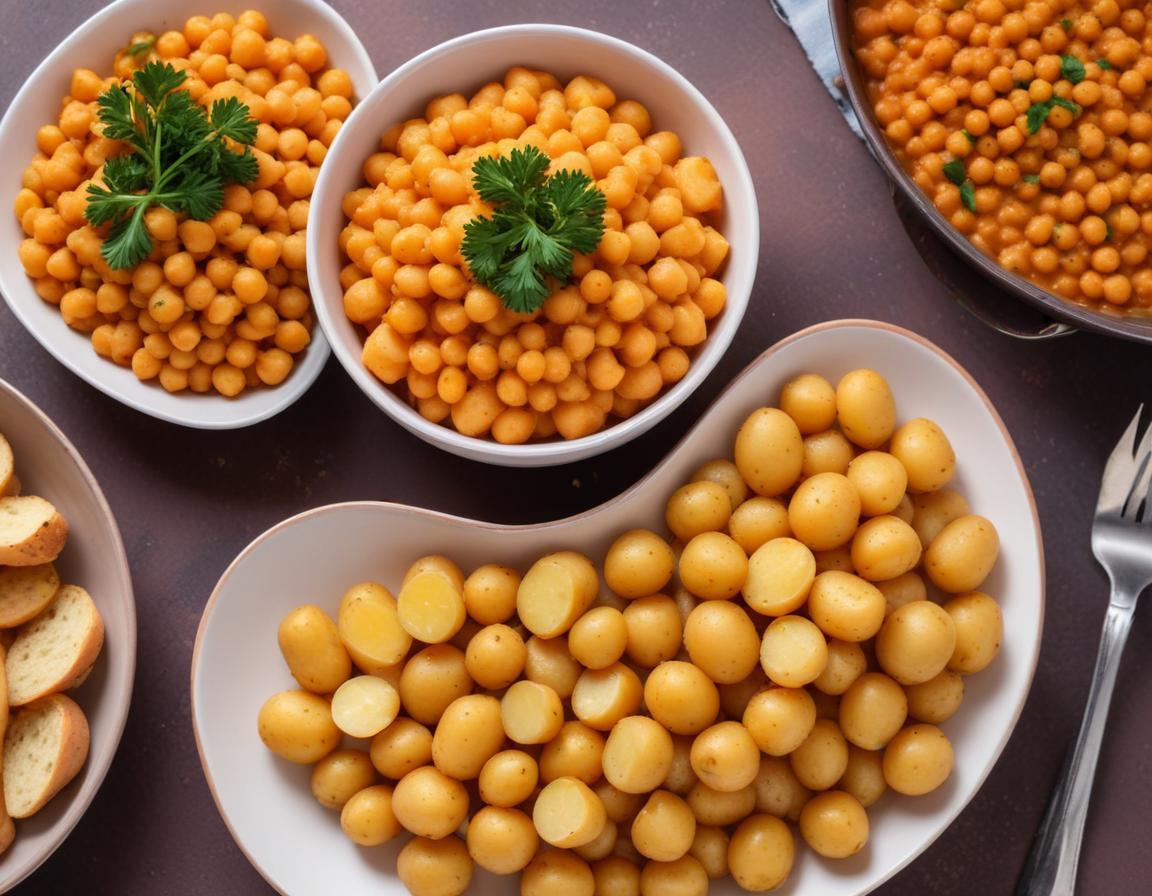Nuage Épicé de Patates Douces et Pois Chiches